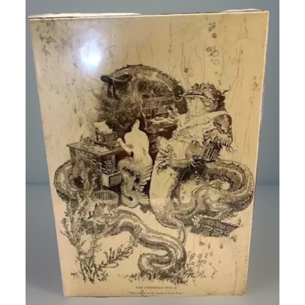 VTG 1973 Orson Lowell The Undersea Office Giant Poster Puzzle Underground Art